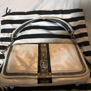 L..A.M.B. Ivory handbag